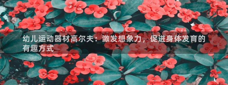 意昂3集团logo：幼儿运动器材高尔夫：激发想象力，
