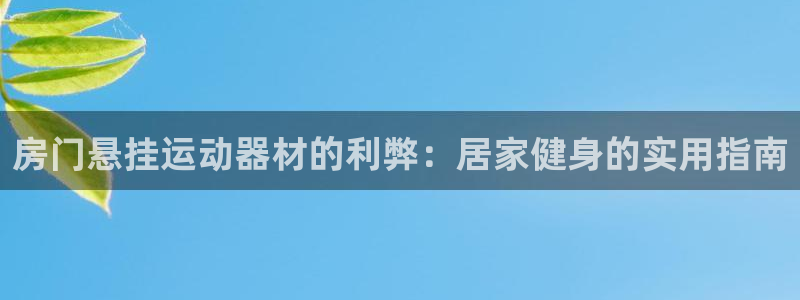 意昂体育3平台是正规平台吗：房门悬挂运动器材的利弊：